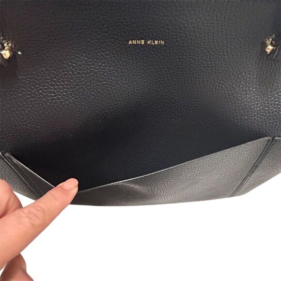 Anne Klein Women's Large Black Tote Shoulder Bag - Picture 13 of 16